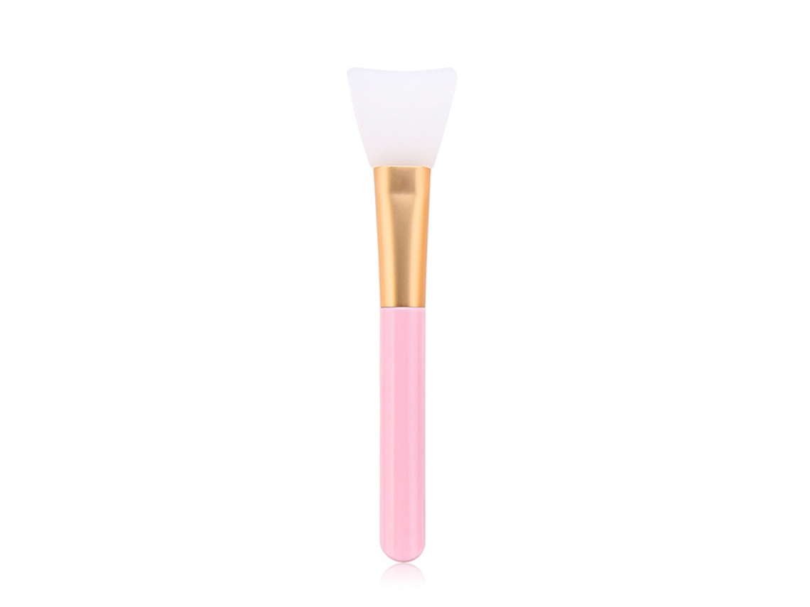 Brocha de silicona suave para mascarilla facial de arcilla, brocha para maquillaje y cuidado de la piel, color rojo.