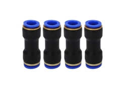 4pcs Conectores De Tubería Rápidos Empujables Reductores Rectos Para Manguera Pu Tubo Nylon 2/3in 4/7in