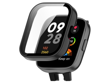 Xiaomi Redmi Watch 3 piezas + película protectora integrada de película templada (negro)
