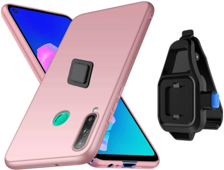 Funda Huawei P40 Lite E Turtleshell con Soporte de Cintura Rosa