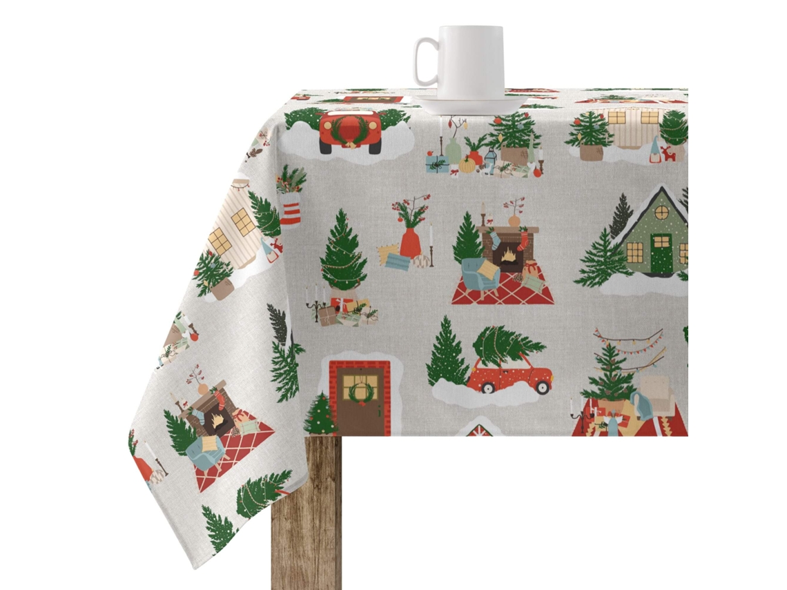 Toalla de Mesa MUARE HOME Christmas (250 x 140 cm - Algodón - Multicolor)