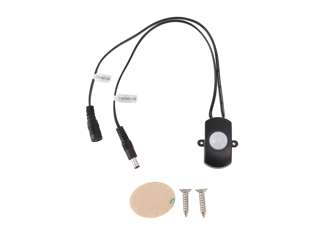 Rebe-interruptor Detectador De Movimiento Pir Mini Ángulo 120 Grados Para Led Strip Sistema De Seguridad Dc 6‑24v