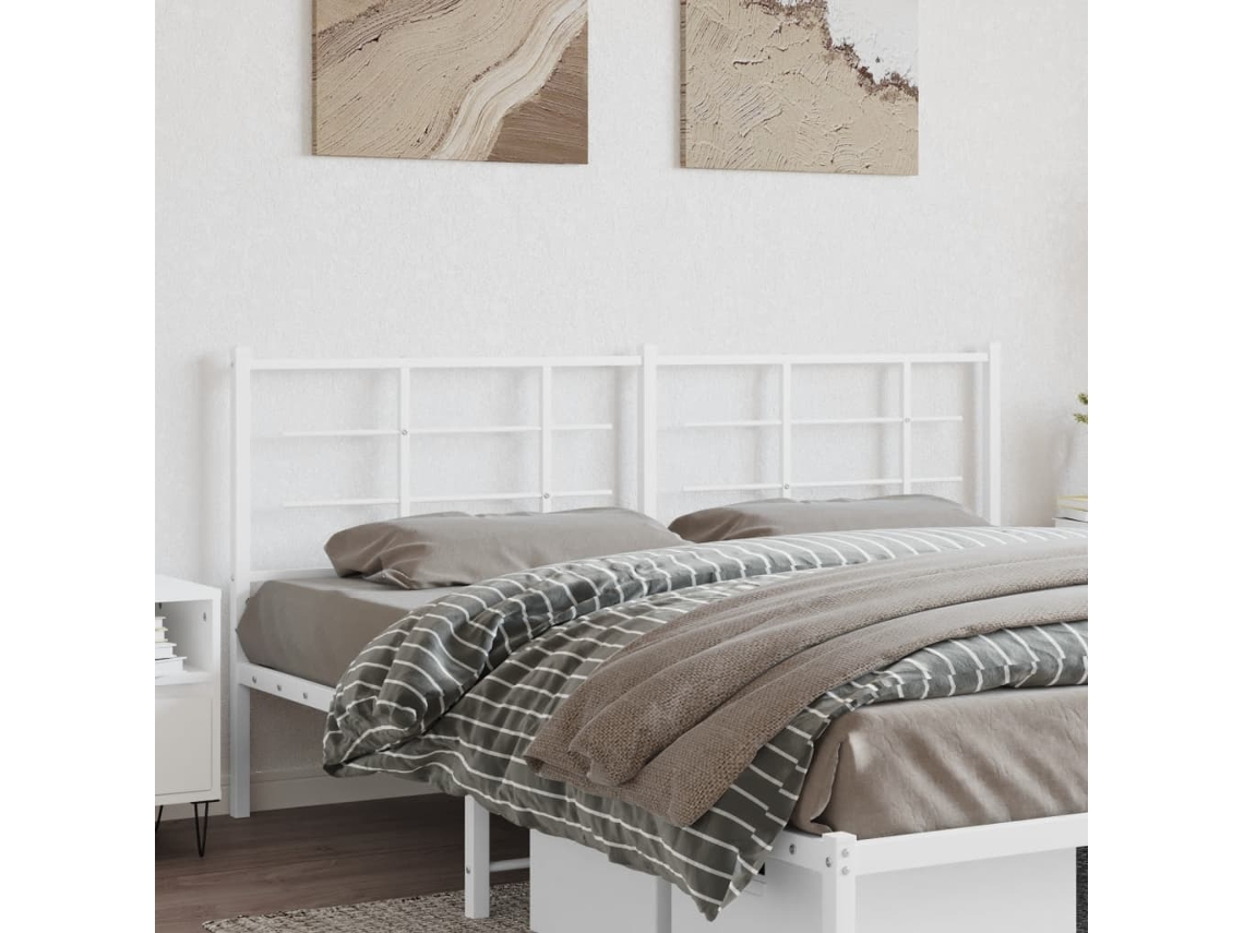 Cabecero De Metal Blanco 193 Cm