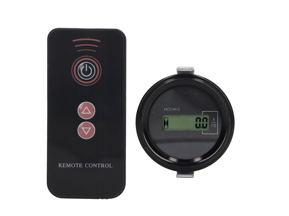 Cronómetro digital LCD para excavadora con control remoto 12V-36V 0-99999.9h Compatible con Kato Round