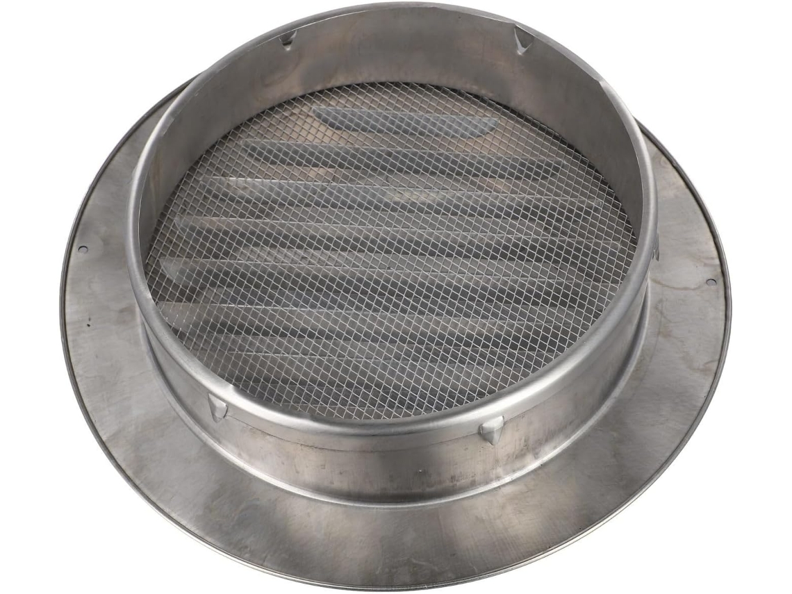 Rejilla De Ventilación Redonda De Acero Inoxidable Para Uso Interior Y Exterior (250 Mm)
