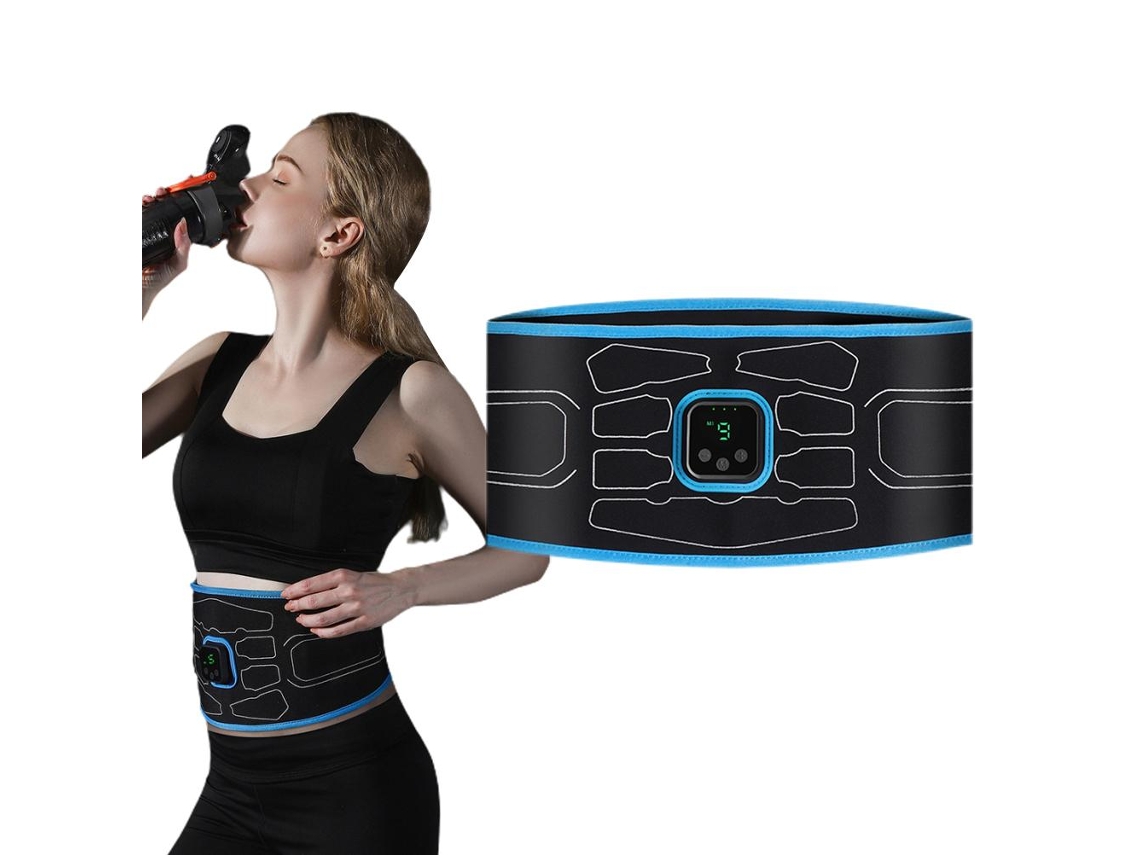 Cinturón EMS abdominal, estimulador muscular eléctrico, cinturón para adelgazar y entrenamiento abdominal KOFIHETY