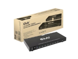 Divisor de vídeo HDMI Club3d CSV 1383 con 8 salidas HDMI, Full HD 4k60hz y protección contra sobrecorriente