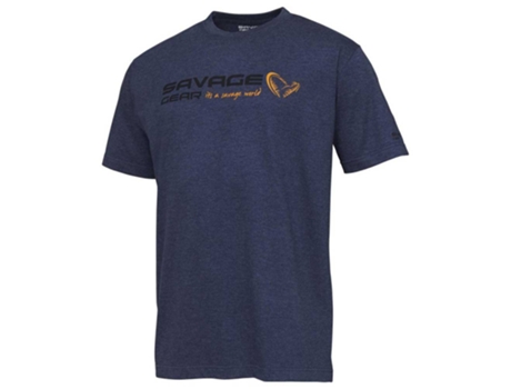 Camiseta de Hombre SAVAGE GEAR Signature Logo Azul (M)