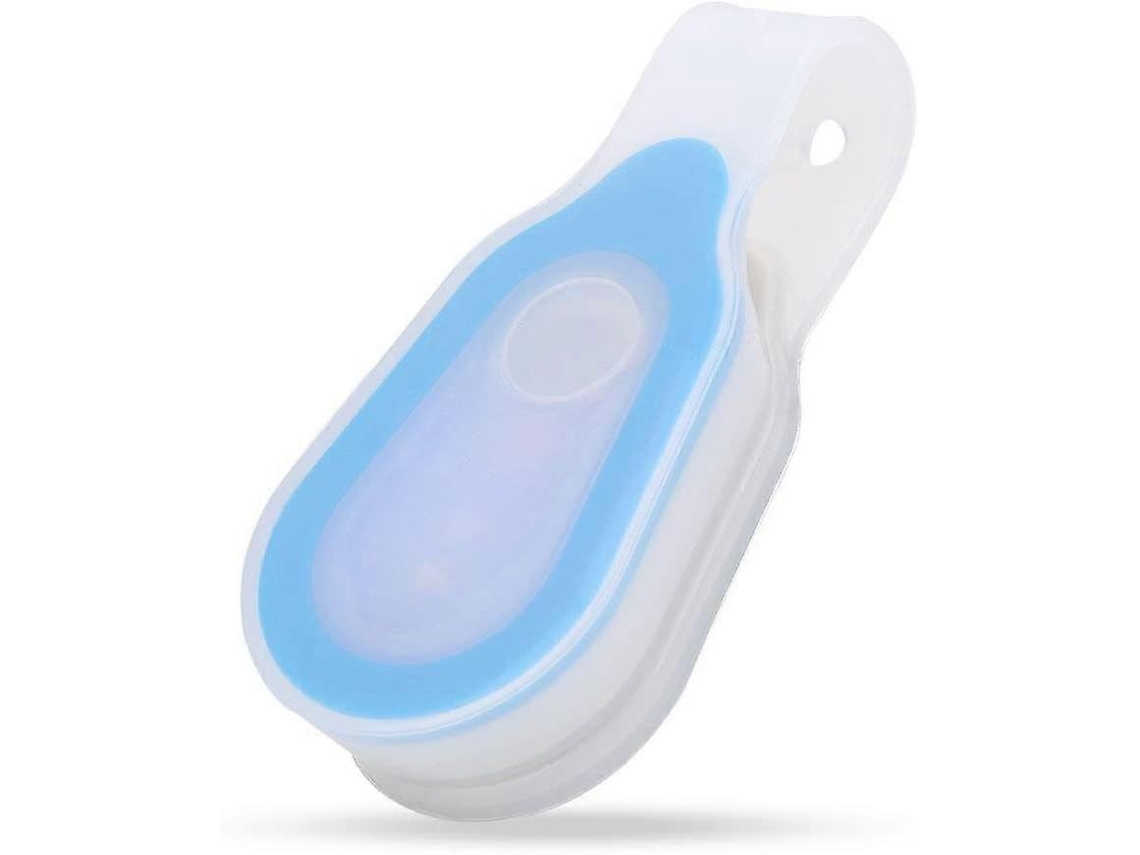 Rebe-linterna Led Libre De Manos Con Clip Azul Silicona Flexible Impermeable Para Seguridad Y Emergencias