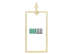 Toallero de pared dorado de estilo nórdico para baño