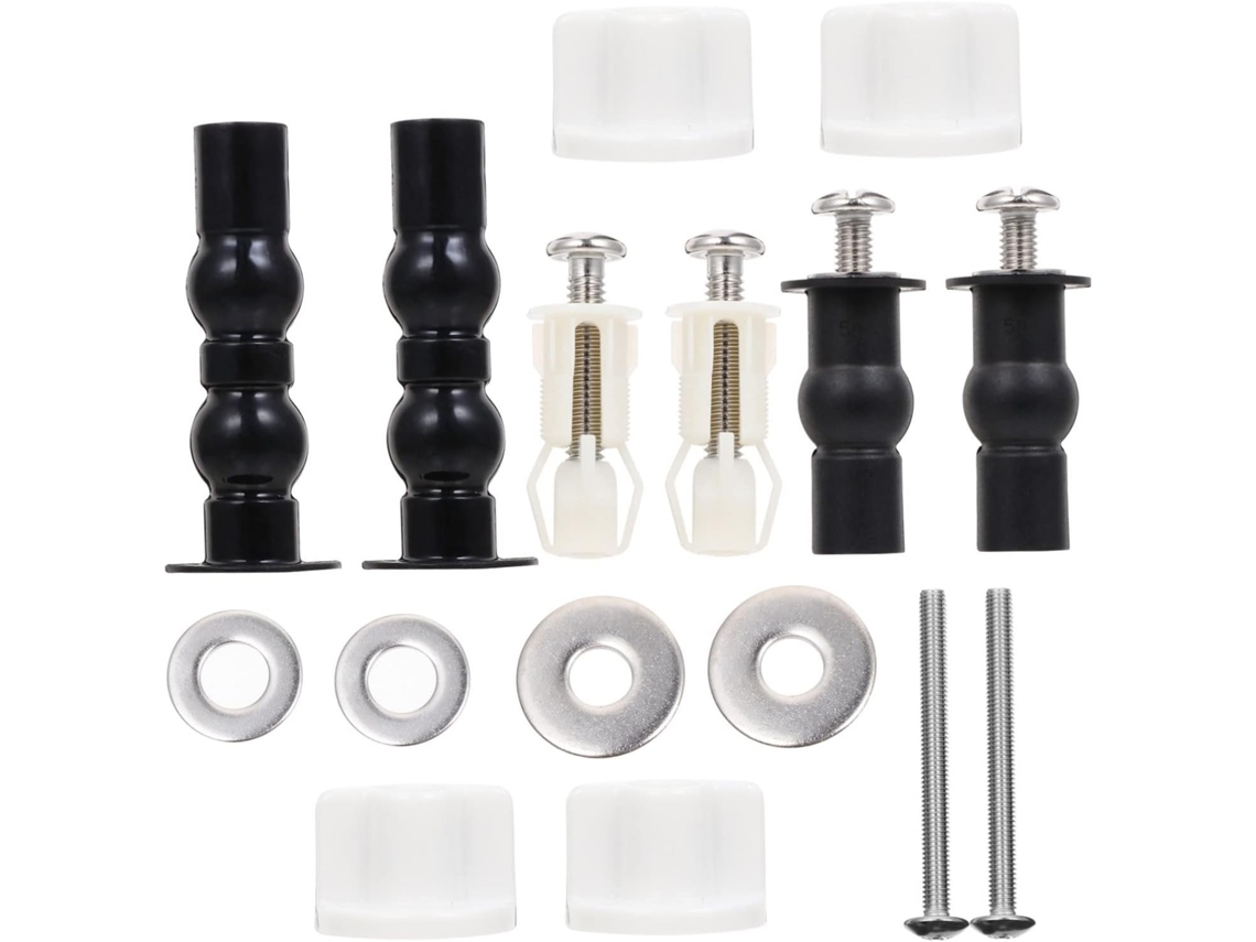 Kit De Repuesto Para Fijación De Asientos De Inodoro: Bisagras, Pernos, Tornillos Y Tuercas, Compatible Con La Mayoría De Los Modelos.