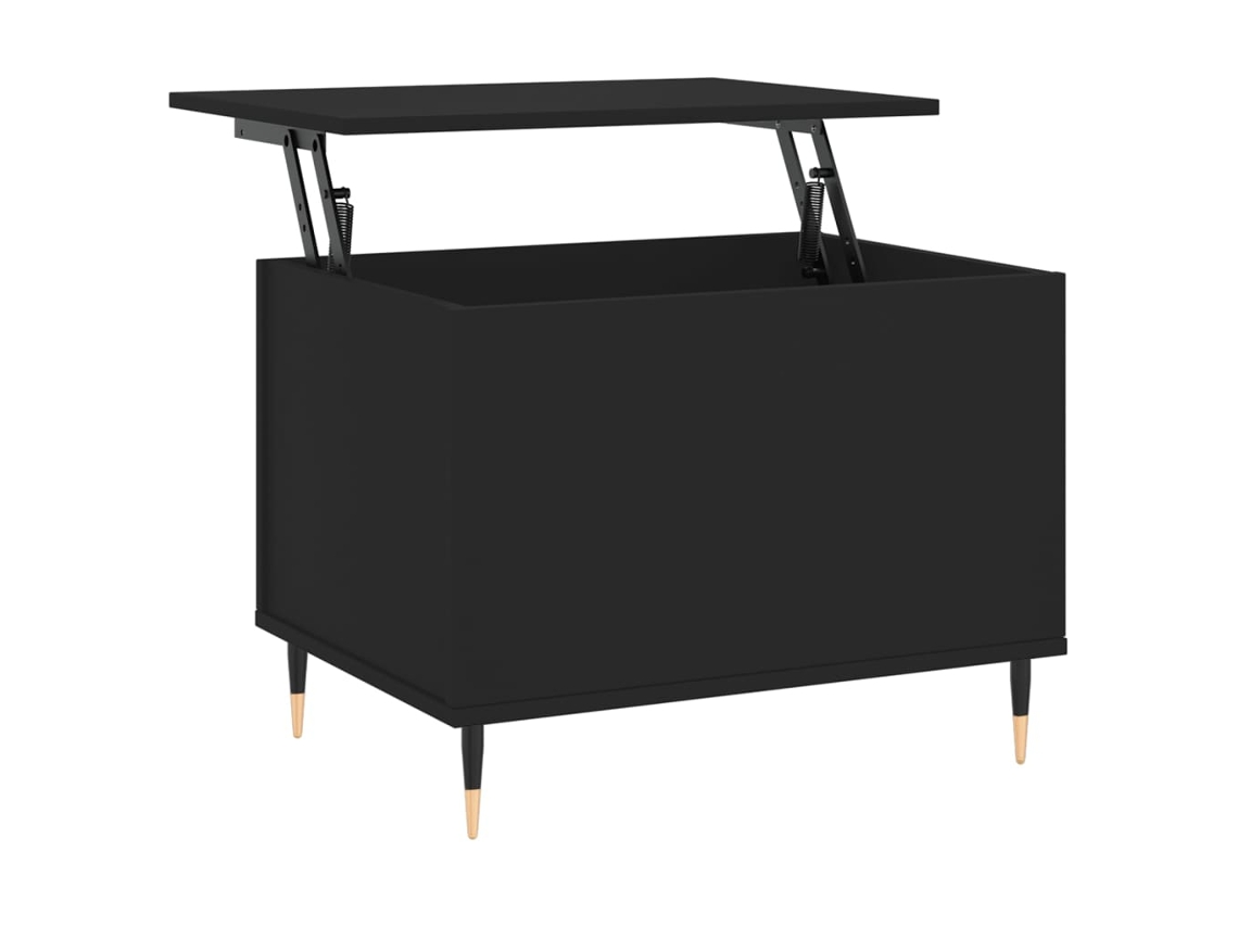 Mesa de centro MAISON EXCLUSIVE, Derivados de madera, Negro, 60x44,5x45 cm