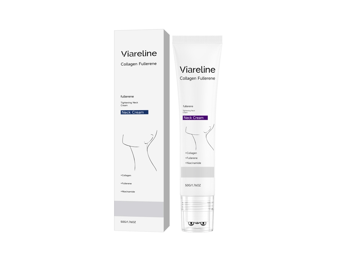 Crema De Cuello Hidratante Con Colágeno Viareline - Suaviza E Hidrata La Piel Del Cuello, Dejándola Lisa Y Flexible. Ideal Para Cuidado Diario.