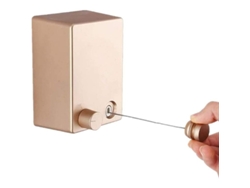 Tendedero Retráctil Para Uso Interior Y Exterior Con Cable De Acero De 4,2 M/13,8 Pies (dorado)