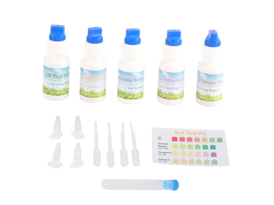 Kit De Análisis De Suelo Para Agricultura Y Jardinería Con Medición De Ph, Nitrógeno, Fósforo Y Potasio.