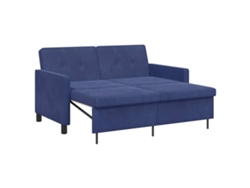 Sofá Cama Azul Policía Tela