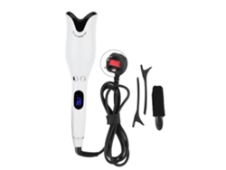 Modelador de cachos automático anti-quente 2026 com visor LCD e cerâmica rotativa para cabelos brancos.