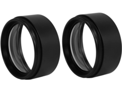 Lente Barlow auxiliar para microscopio estereoscópico trinocular WD120 0.7x con rosca de 48 mm. SFUSHOS (2x)