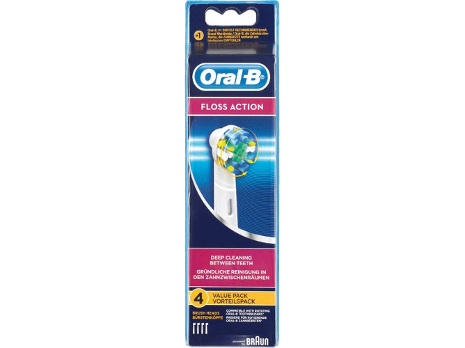 Cabezales para Cepillo de Dientes ORAL-B Floss Action (4 piezas)