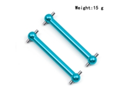 Ymsl Pieza De Repuesto Eje De Transmisión Dog Bone De Aleación De Aluminio Delantero Y Trasero Para Coche Radiocontrol Tamiya Tt02b 1/10 (azul) Hxl