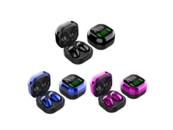 Fones De Ouvido Bluetooth 5.1 S6 Plus Tws Com Microfone Display Digital Bateria Estojo De Carregamento 260mah Para Esportes Música