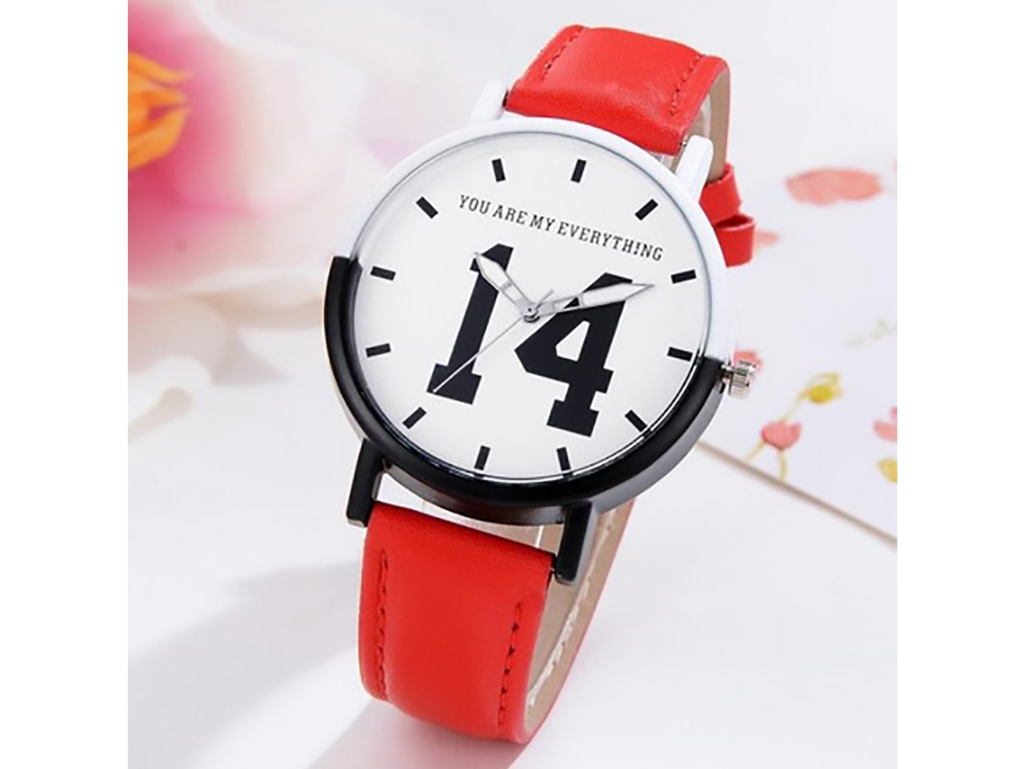 Reloj De Pulsera Analógico De Cuarzo Gaiety Casual - Rojo