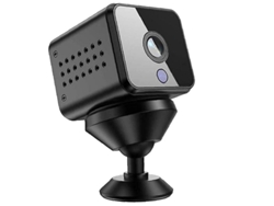 Cámara oculta inalámbrica Bestvite HD con WiFi, batería de larga duración, ideal para interiores (negra)