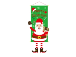 Pancarta navideña Chennnls de 110 cm para decoración de fiestas, fondo para personas mayores