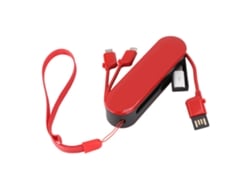Caja De Almacenamiento Usb (almacenamiento Portátil 3 En 1) Cable De Datos De Teléfono Móvil