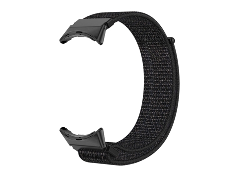 Correa de reloj tejida de nailon. Negro Google Pixel Watch