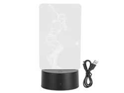 2026-lámpara De Noche 3d Con Patrón De Jugador De Béisbol, Táctil, Usb O Batería, Para Hogar