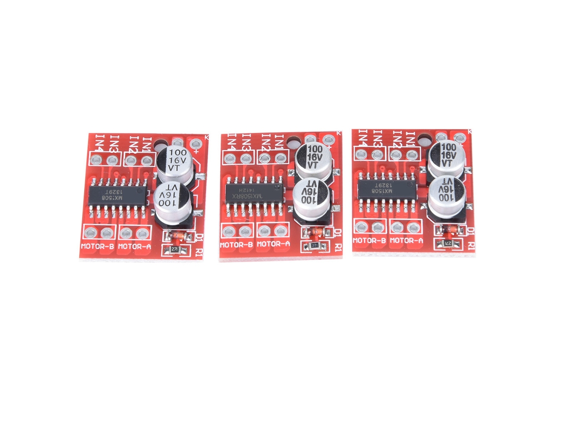 Módulo Controlador Motor Dc 3pcs 1.5a 2 Vías Pwm Regulación Velocidad Puente H Dual Reemplazo L298n