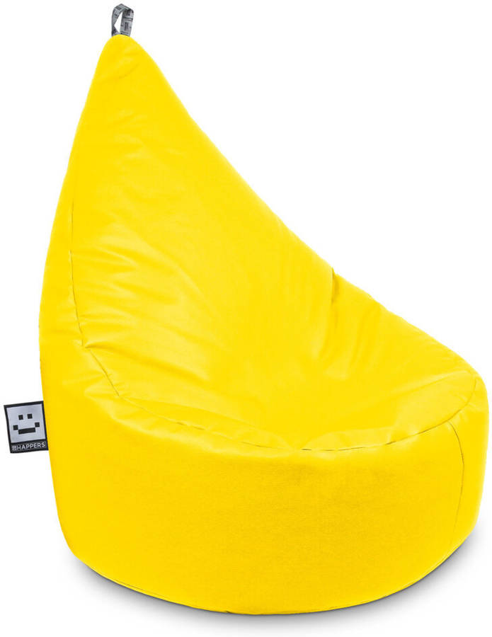 Happers Puff Butaca polipiel interior amarillo infantil 80x60x70