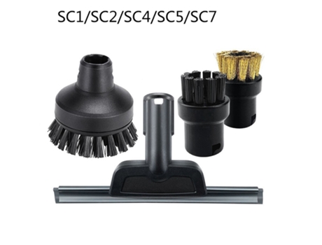 4 piezas adecuadas para máquina de limpieza Karcher Sc1 Sc2 Sc7 Ctk10 Ctk20 Kit de cabezal de cepillo Kit de repuesto de aspiradora para limpieza d...