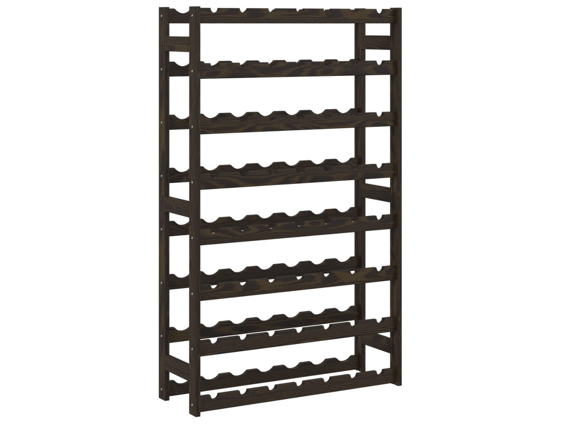 Juego de 56 botelleros de madera maciza de pino negro MAISON EXCLUSIVE (56x30x100 cm)