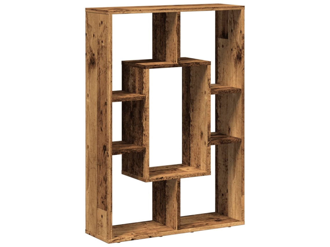 Maison Exclusive - Estantería Madera De Ingeniería Color Envejecido 63x20x90 Cm