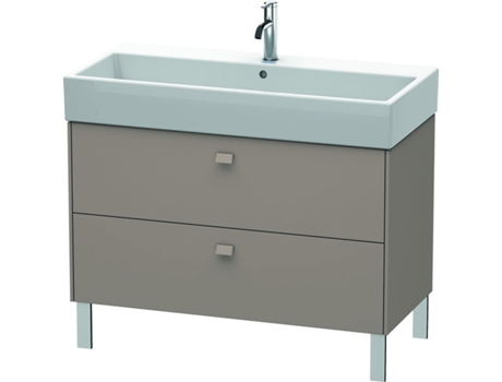 Mueble bajo lavabo DURAVIT Brioso de 98,4 x 45,9 cm 2 extraíbles incl. hueco para sifón y delantal para lavabo Vero Air 235010