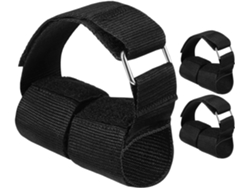 Juego De 3 Tobilleras Lastradas Negras, Accesorios Para Gimnasio Y Entrenamiento De Piernas.
