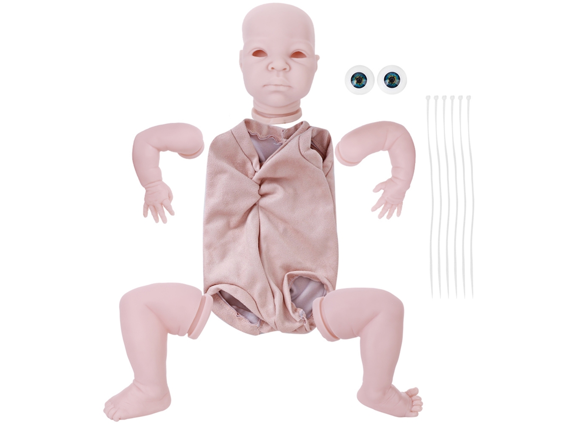 -kit De Muñeca Reborn Sin Pintar Para Bebé De Silicona De Cuerpo Completo Cabeza Y Extremidades Diy Para Niños Pequeños