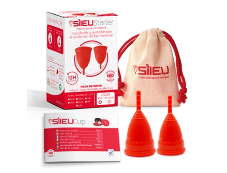 Copa Menstrual SILEU Starter Copa Menstrual SILEU Sport (Talla: S+L - Rojo)