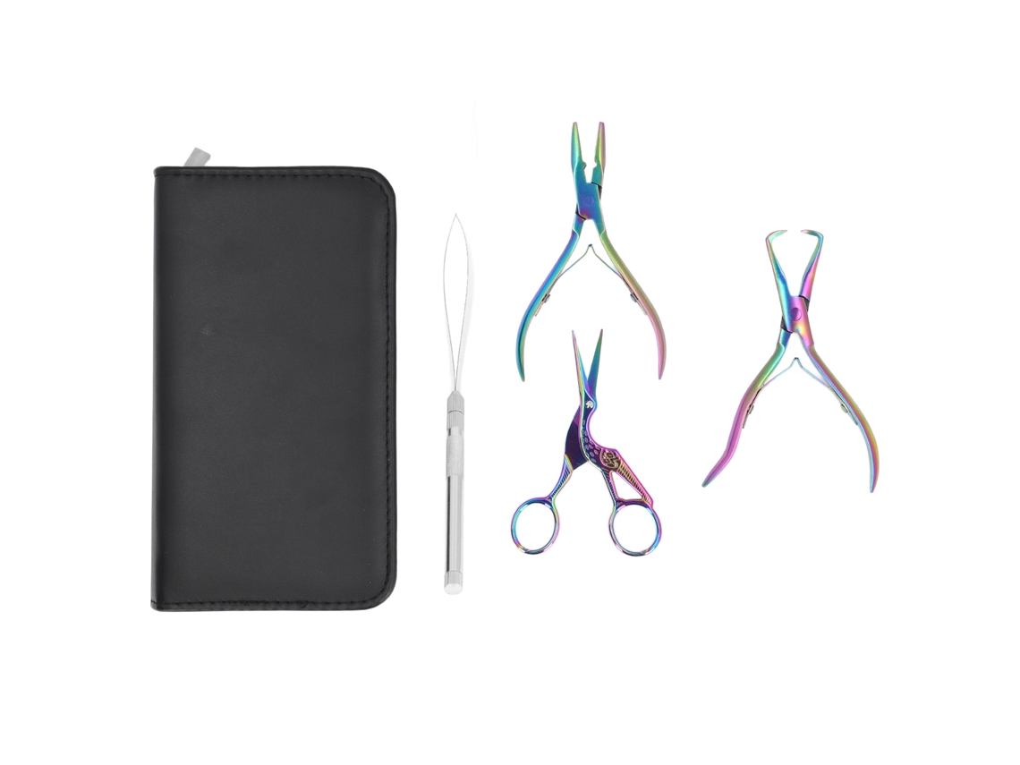 Vlrla-4 Unidades Profissional Microlink Cabelo Extension Tool Kit