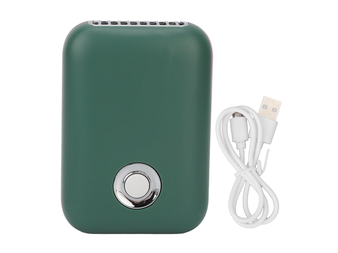 Secador De Pestañas Portátil Recargable Por Usb Con 3 Velocidades Y Soporte - Estuche Verde