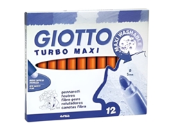 GIOTTO Rotulador Turbo-Maxi - Naranja - 12 Uds.