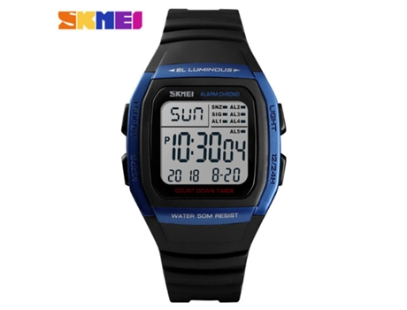 Relojes Deportivos Digitales para Hombres, Relojes De Pulsera con Retroiluminación LED/Alarma/Cronómetro Impermeables-Azul LUUCOZK