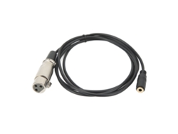 Cable adaptador conversor de audio XLR hembra a macho de 3,5 mm. Máxima transmisión de señal para micrófono.