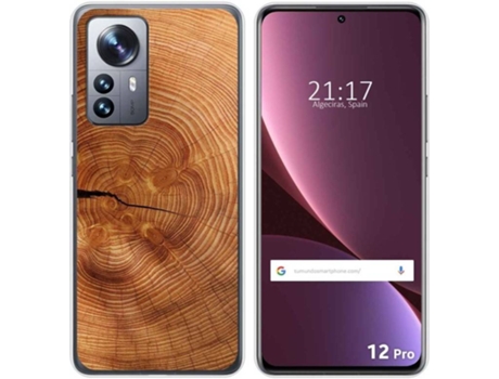 Carcasa para Xiaomi 12 Pro 5G TUMUNDOSMARTPHONE Dibujos Madera 04 Multicolor