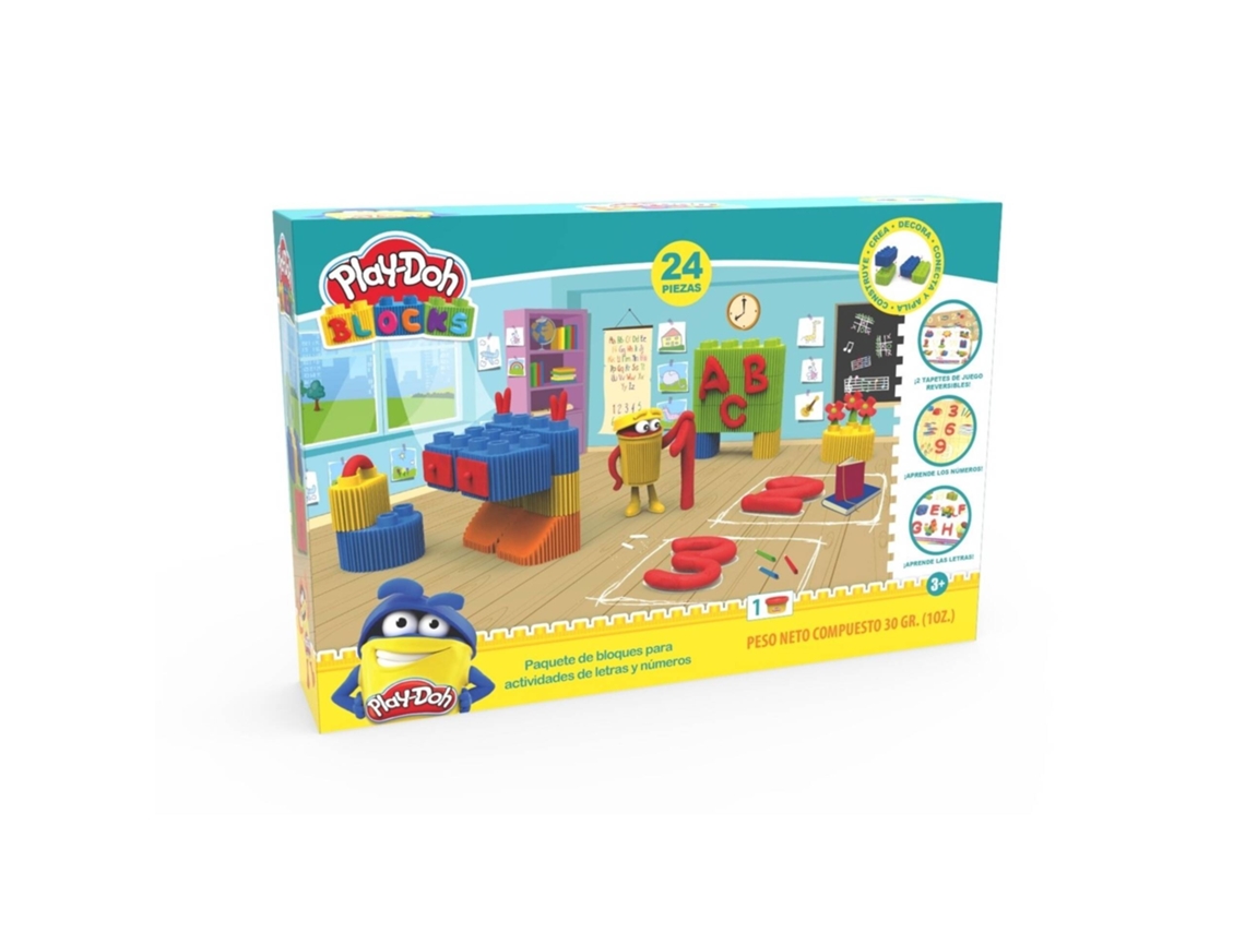 Juego de bloques de letras y números PLAY-DOH