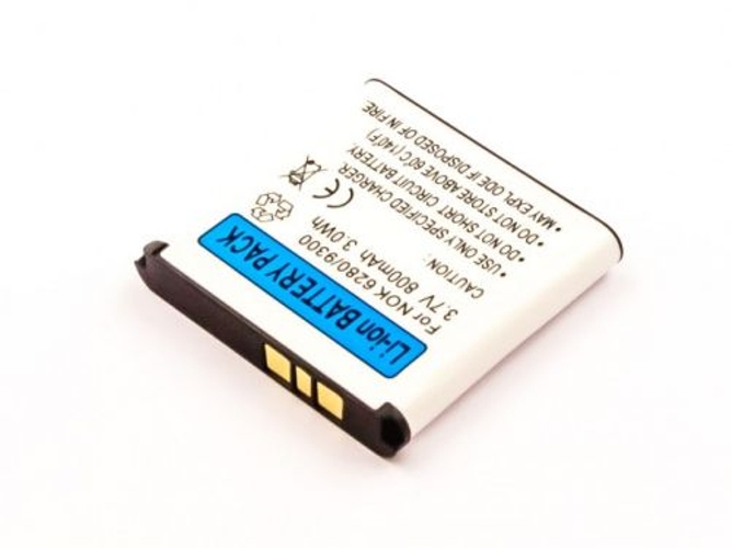 Batería INDIGO BIRD 800mAh 3.7V para Smartphone Nokia BP-6M - Nokia 3250, 3250 XpressMusic, 6151, 6233, 6234