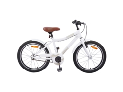 Bicicleta infantil Vidaxl de acero blanco (137 x 54 x 79 cm)