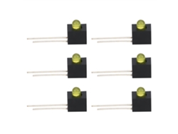 100 portalámparas y pantallas LED de 3 mm (90 grados, uso industrial)